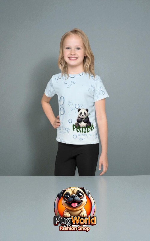 T-shirt with panda and logo